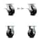 Service Caster 5 Inch Kingpinless Glass Filled Nylon Caster Brakes/Swivel Locks 2 Rigid, 2PK SCC-KP30S520-GFNR-SLB-BSL-2-R-2 - alternate 1